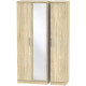 Coventry Tall 3 Door Mirrored Wardrobe